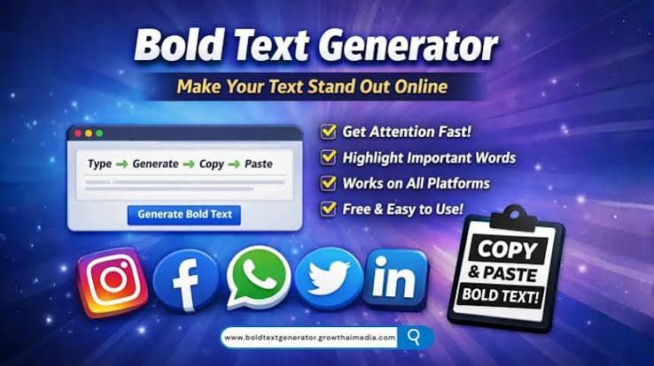 Bold Font Generator: Create Bold Text Online and Copy & Paste