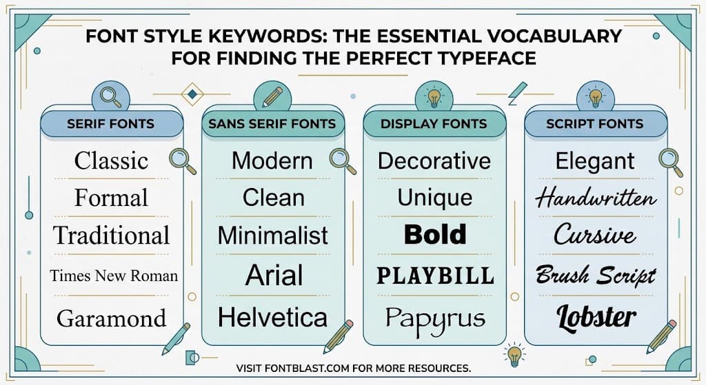 Font Style Keywords: The Essential Vocabulary for Finding the Perfect Typeface