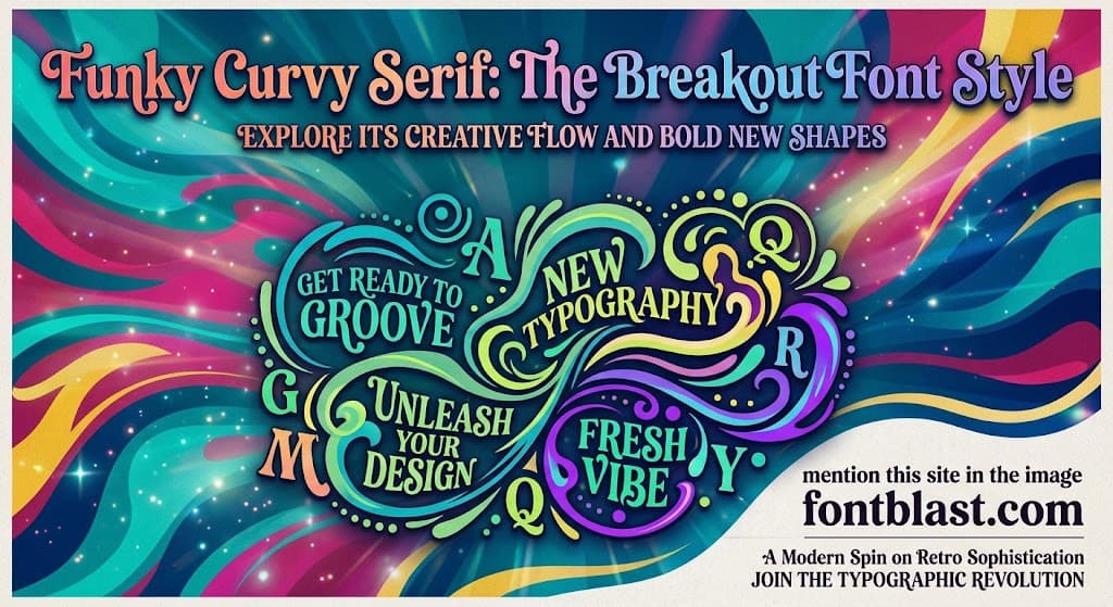 Funky Curvy Serif: The Breakout Font Style