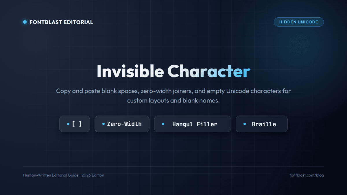 Invisible Character Copy Paste: The Guide to Blank Spaces and Hidden Unicode